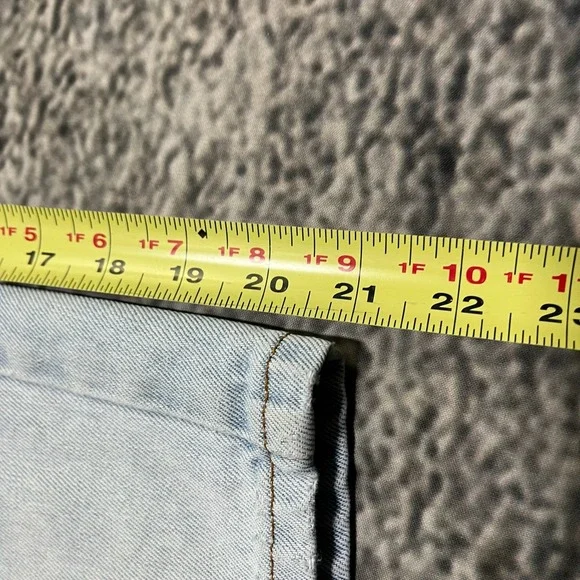 Levi's 505 Denim Shorts Mens 36 Blue Regular Fit Jorts Vintage Y2K - Picture 11 of 14